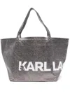 Karl Lagerfeld K Essential Tote Bag In 银色