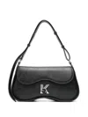 Karl Lagerfeld K-logo Curved Shoulder Bag In Black