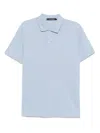 Karl Lagerfeld Kameo Logo Pique Polo Shirt In Blue