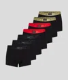 Karl Lagerfeld Kameo Logo Trunks – 7 Pack In Black