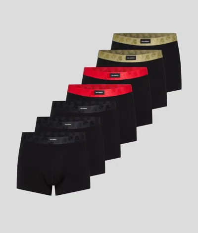 Karl Lagerfeld Kameo Logo Trunks – 7 Pack In Black