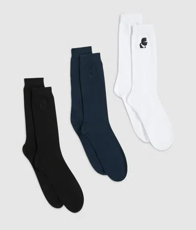 Karl Lagerfeld Kameo Socks – 3 Pack In Multi
