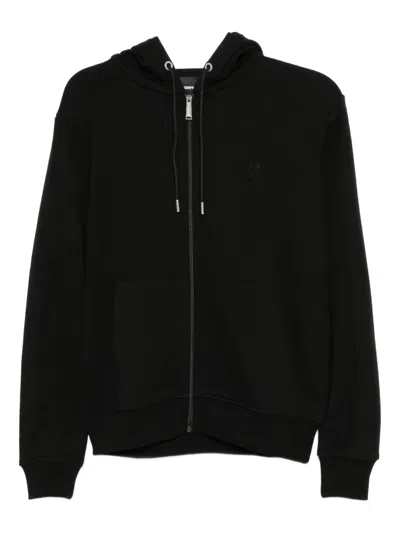 Karl Lagerfeld Kameo Zip Up Hoodie In Black