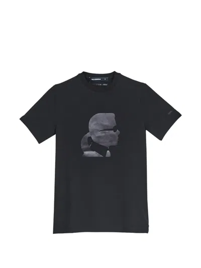 Karl Lagerfeld Kameo-print T-shirt In Black