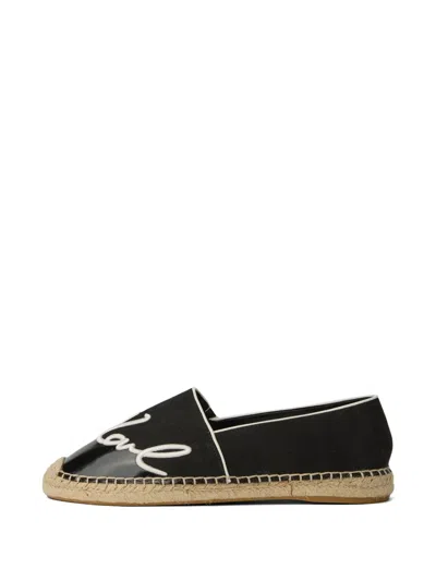 Karl Lagerfeld Kamini Espadrilles In Black