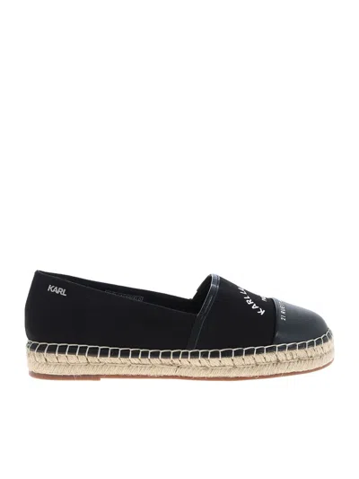 Karl Lagerfeld Kamini Espadrilles In Black