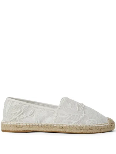 Karl Lagerfeld Kamini Espadrilles In White