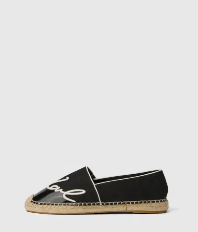 Karl Lagerfeld Kamini Signia Espadrilles In Black