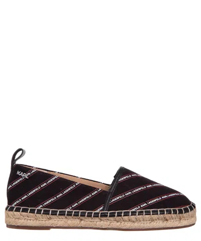 Karl Lagerfeld Kamini Stripe Logo Espadrilles