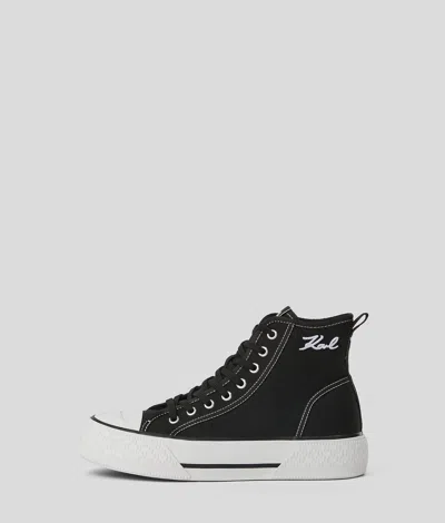 Karl Lagerfeld Kampus Max Iii High-top Sneakers In Black