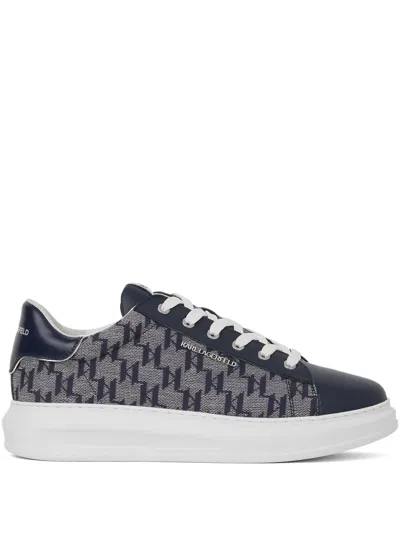 Karl Lagerfeld Kapri Jacquard Sneakers In Blue
