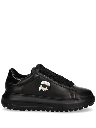 Karl Lagerfeld Black Logo Sneakers
