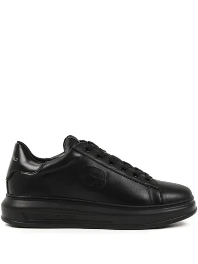 Karl Lagerfeld Kapri Logo-embossed Sneakers In Black