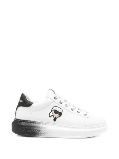 Karl Lagerfeld Kapri Ombre Ntf Platform Sneakers In White