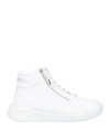 Karl Lagerfeld Kapri Run Zip Mid Boot Man Sneakers White Size 9 Soft Leather