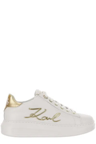 Karl Lagerfeld Kapri Karl Ikonic Low-top Sneakers In White