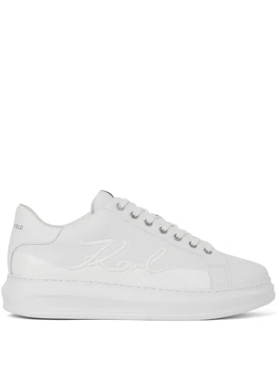 Karl Lagerfeld Kapri Signia Shine Sneakers In White
