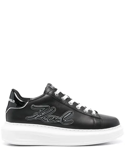 Karl Lagerfeld Kapri Signia Sneakers In 黑色