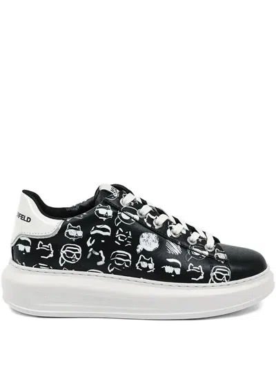 Karl Lagerfeld Kapri Sneakers In Black
