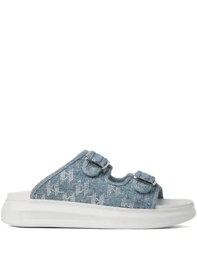 Karl Lagerfeld Kapri Sparkle Sandalen In Blue