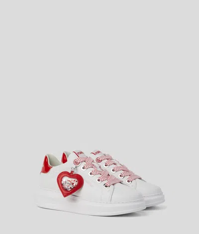Karl Lagerfeld Kapri Valentine Charm Sneakers In Multi