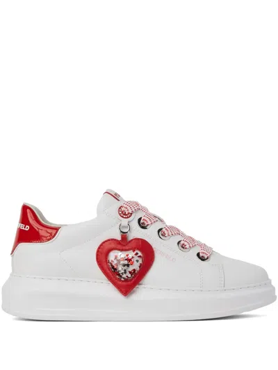 Karl Lagerfeld Kapri Valentine Sneakers In Weiss