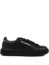 Karl Lagerfeld Kaprika Platform Lace-up Sneakers In Black