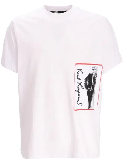 Karl Lagerfeld Karl Archive T-shirt In White