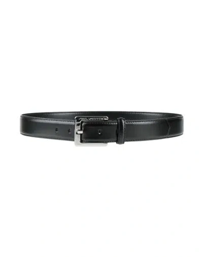 Karl Lagerfeld Karl Cares Woman Belt Black Size 38 Leather