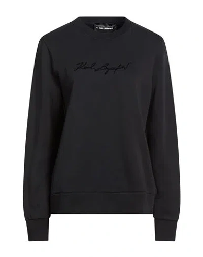 Karl Lagerfeld Karl Cares Woman Sweatshirt Black Size L Organic Cotton