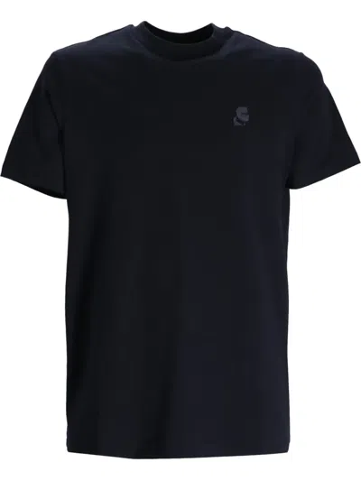 Karl Lagerfeld T-shirt Mit Karl-stickerei In Schwarz