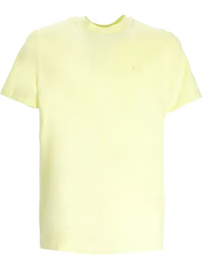 Karl Lagerfeld Karl-embroidered T-shirt In Yellow