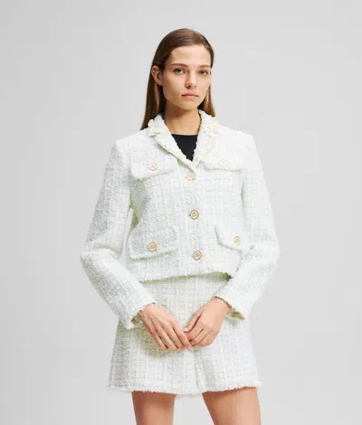 KARL LAGERFELD KARL ESSENTIAL BOUCLÉ JACKET