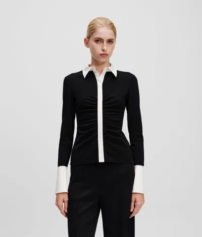 Karl Lagerfeld Karl Essential Long-sleeved Polo Shirt