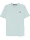 Karl Lagerfeld Karl Ikon-patch T-shirt In Blue