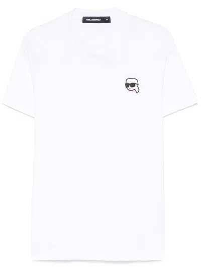 Karl Lagerfeld Karl Ikon-patch T-shirt In White