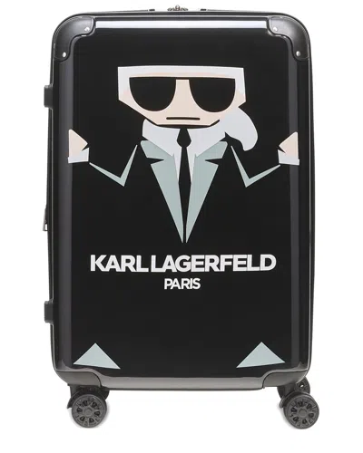 Karl Lagerfeld Karl In A Box 24in Expandable Spinner Hard Case
