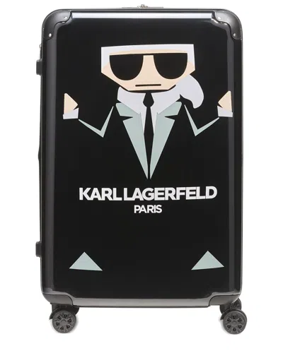 Karl Lagerfeld Karl In A Box 28in Expandable Spinner Hard Case