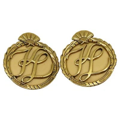 Pre-owned Karl Lagerfeld Karl Lageferld Vintage Iconic Logo Clip-on Earrings In Multi