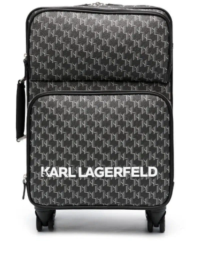 KARL LAGERFELD KARL LAGERFELD KARL LAGERFELD ALL-OVER LOGO-PRINT TROLLEY