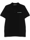 Karl Lagerfeld Cotton Polo Shirt In Black