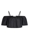 Karl Lagerfeld Dna Beach Top In Black