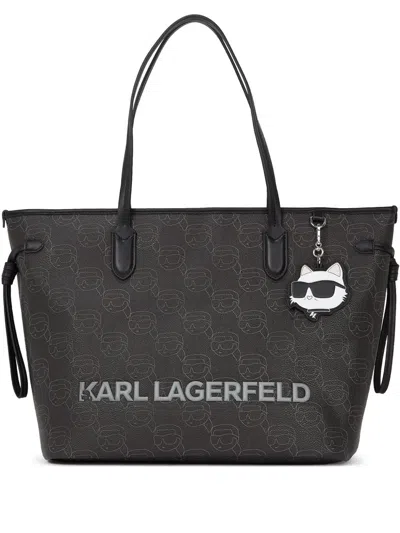 Karl Lagerfeld Ikon Monogram Tote Bag