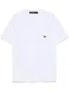 Karl Lagerfeld Logo-plaque Cotton T-shirt In White