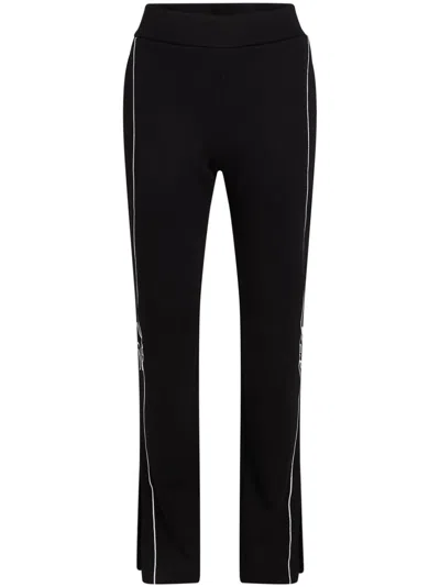 Karl Lagerfeld Signature Track Pants In 黑色