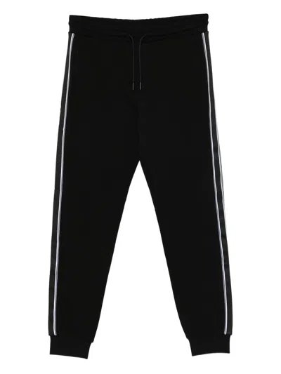 Karl Lagerfeld Stripe-detail Track Pants In Black