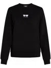 Karl Lagerfeld Sunglasses-embroidered Sweatshirt