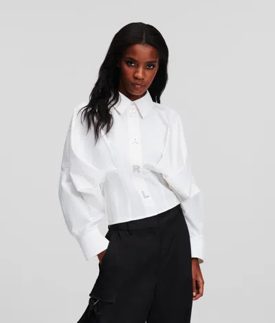 Karl Lagerfeld Karl Letters Shirt In White