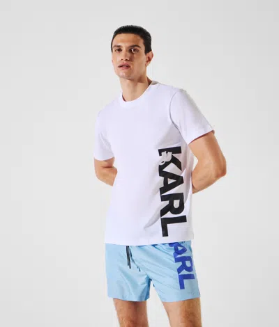 Karl Lagerfeld Karl Logo Beach T-shirt In White