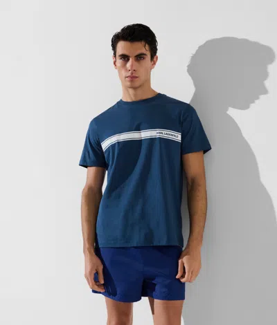 KARL LAGERFELD LOGO BEACH T-SHIRT